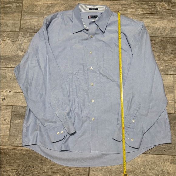Chaps Classic Fit Oxford Button Down Shirt Light Blue XXL 18–18.5 Wrinkle Free - Picture 5 of 6